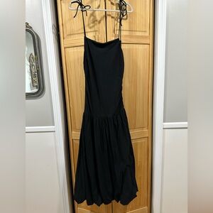 Free People Black Spaghetti Strap Maxi Dress